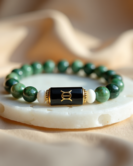Green Aventurine & Milky Quartz