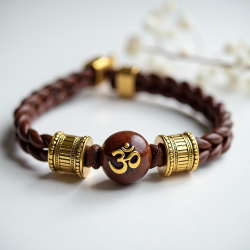 Paanch Mukhi Om Rudraksha bracelet2
